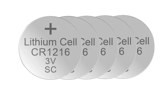 "Lithium button cell CR1216, 3 Volt - 5 pieces image"