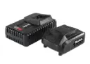 Startset 18 V Li-Ion: 1 accu 2,0 Ah + 1 snellader