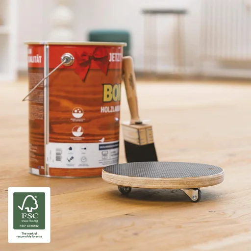 "Transport aid MM 1315, Ø 20 x 4.5 mm, soft castors Ø 20 mm, multiplex board Maxigrip FSC®, load capacity 100 kg image"