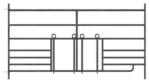 "Sheep panel 1.83 meters with 2 lamb hatches image"