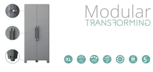 "Transforming plastic cabinet Modular 4 for outdoor and indoor use image"