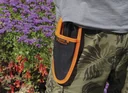 Set of ratchet scissors, rose scissors, belt bag, 3-piece
