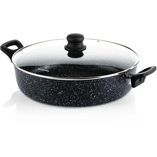"Black Marble Frying Pan - 32 cm image"