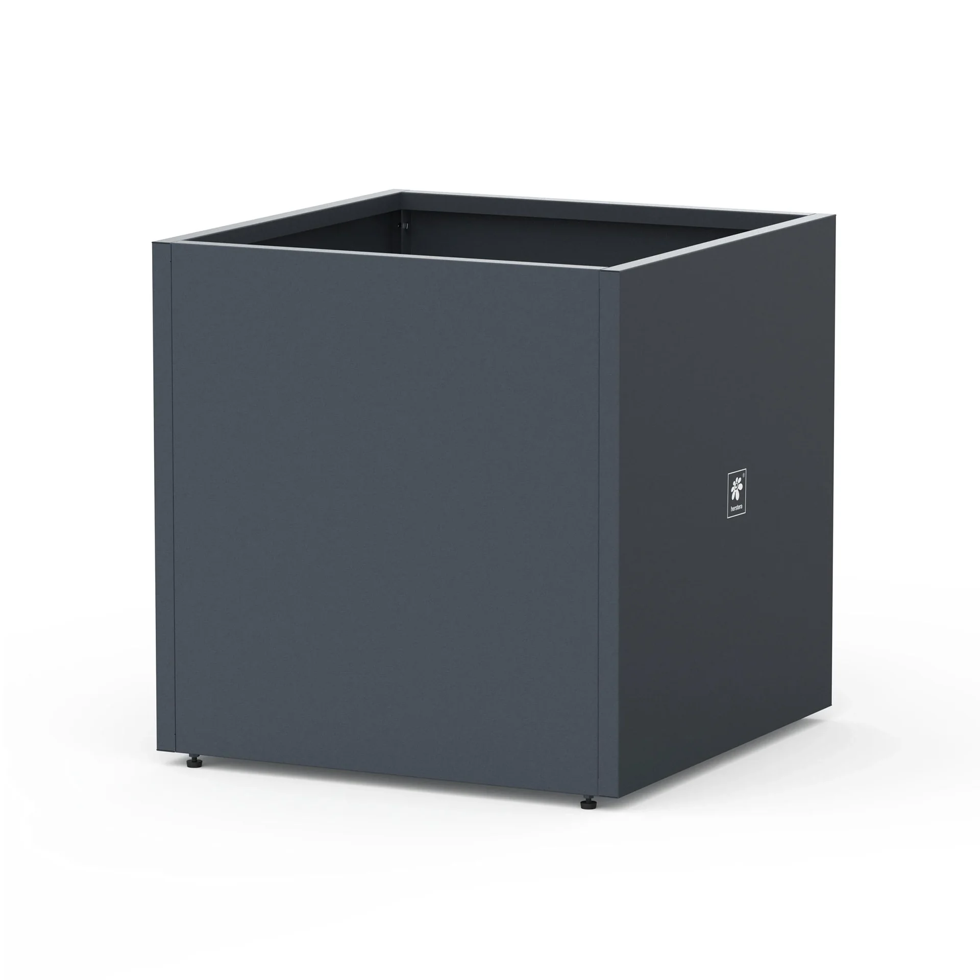 "Plantbak Cube 70×70×70 cm Antraciet – 343 L stalen verhoogde moestuinbak image"
