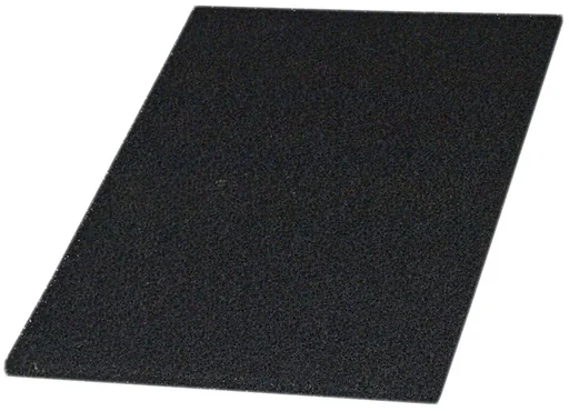"Activated carbon filter mat PAK 45/32 Black, filter sponge, 45 x 31.5 x 1.9 cm image"