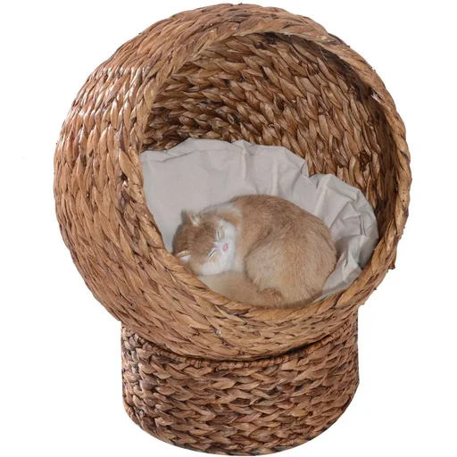 "Cat basket with cushion image"
