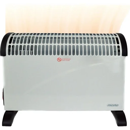 "Mesko electric convector - 3 heating levels - 2000W - up to 20m² - white - adjustable thermostat image"