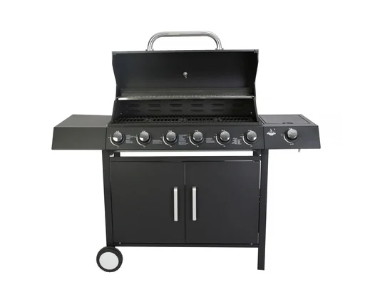 "Gas grill "San Angelo", 6+1 burners, black. image"