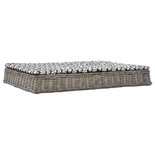 "Dog bed with flat pillow design image"