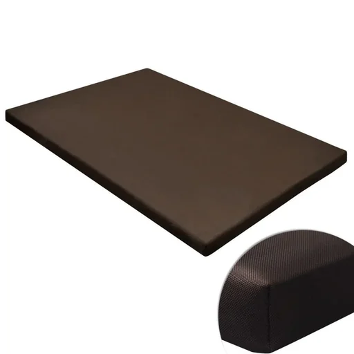 "Dog mat flat rectangular M brown image"