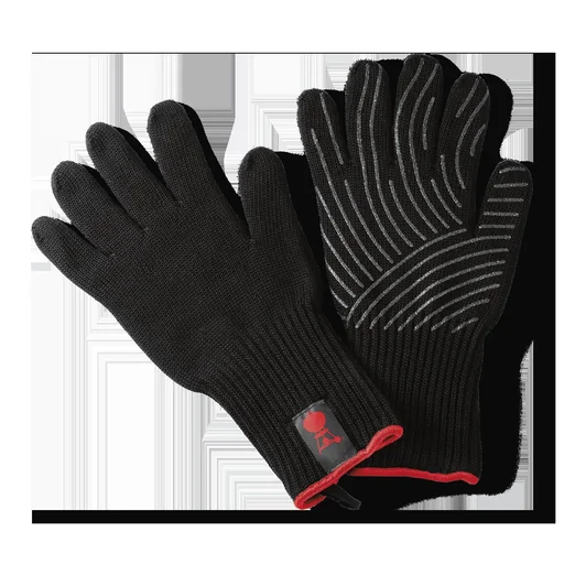 "Grill glove set with silicone grips, black (S / M) image"