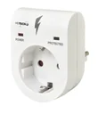 Surge protection adapter child protection with status indicator - set of 2