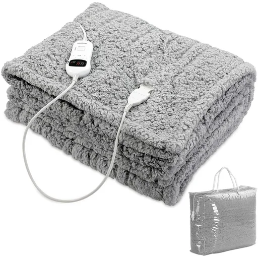 "Electric blanket fleece grey 170x140cm image"
