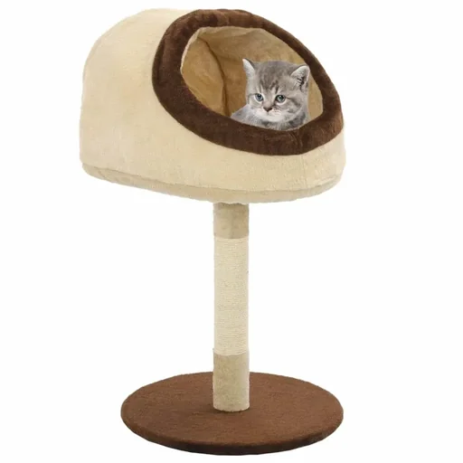 "Cat scratching post with sisal scratching post image"