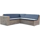 Lounge set robust scaffolding wood corner sofa 200/200 cm