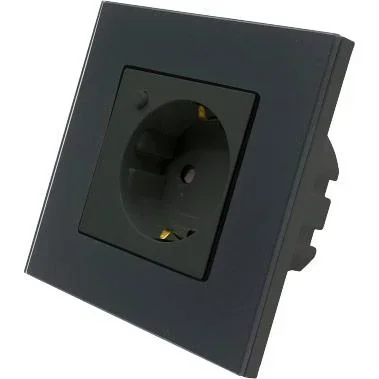 "Smarthome VT-5134 WiFi Wall Socket - Black - 10A - 2200W - Works with Amazon Alexa and Google Home Assistant image"