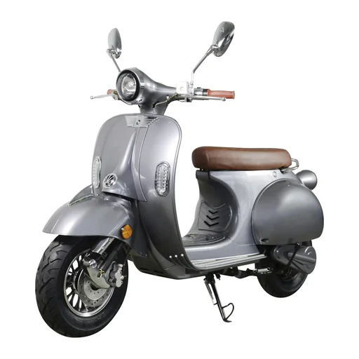 "Retro E-Roller "Sicily" 45 km / h with Doppelakku anthrazite image"