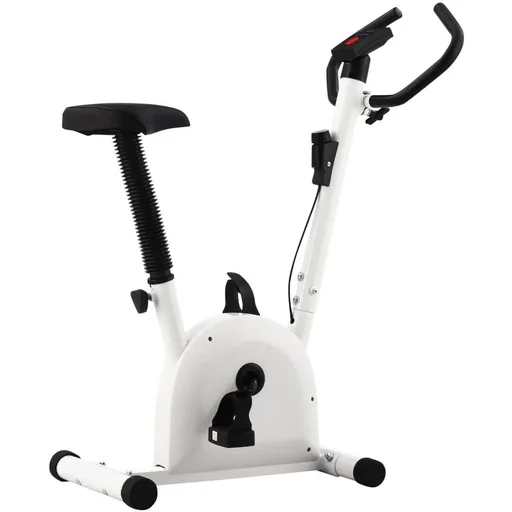 "Exercise bike with tire resistance white image"