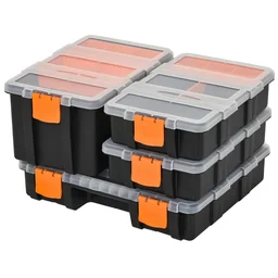 4PCS Werkzeugaufbewahrung Box Multifunktionales Werkzeugbox Sortierkasten Kleint