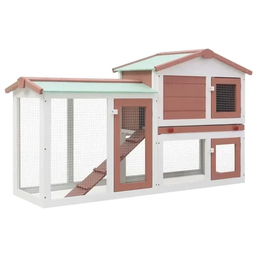 "Outdoor rabbit hutch large 145x image"