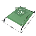 Cadoca XL pet bed raised green