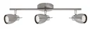 LED ceiling light, 9 watts, GU10, matt nickel