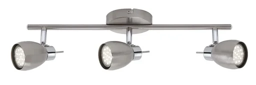 "LED ceiling light, 9 watts, GU10, matt nickel image"