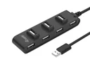 USB-Hub USB 2.0 St -> 7x USB Bu 0.15cm 480Mbps schwarz