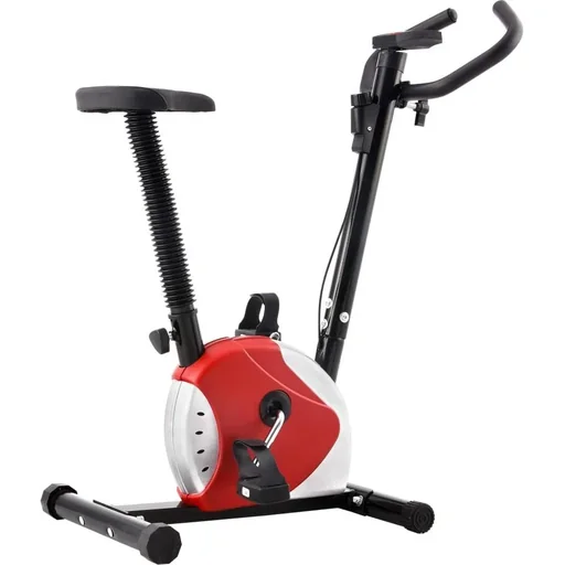 "Exercise bike with resistance bands red image"