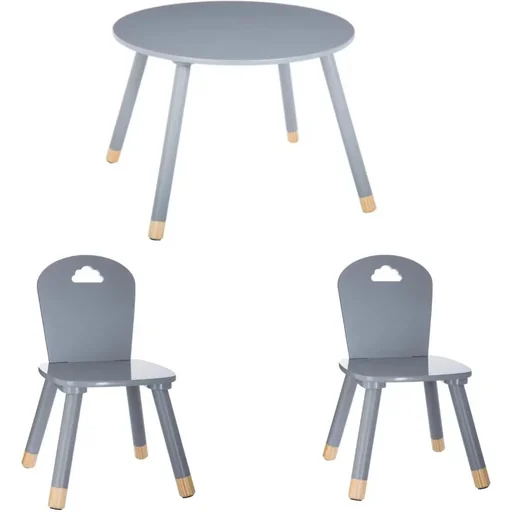 "NL SET - 2x High Chair and High Table - Grey image"