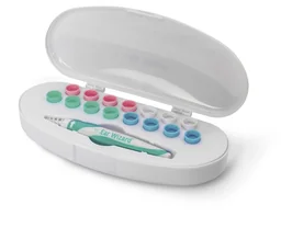 Oorreinigingsset „Ear Wizard“, met 15 siliconenopzetstukken en opbergbox, 17