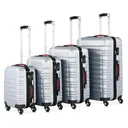 Suitcase set with 4 pieces. S/M/L/XL Baseline Silver