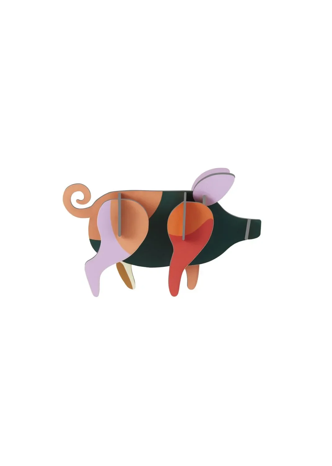 "Studio ROOF Ornament, knutselpakket, 3D wandobject – Varken image"