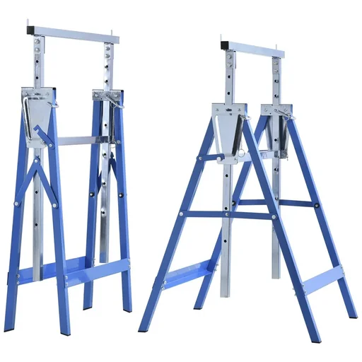 "2 x scaffolding trestle, steel, black image"