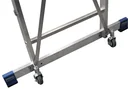 Stepladder with large standing platform, 9 steps
