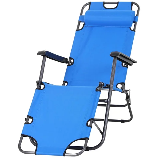 "Relaxing lounger with pillow image"