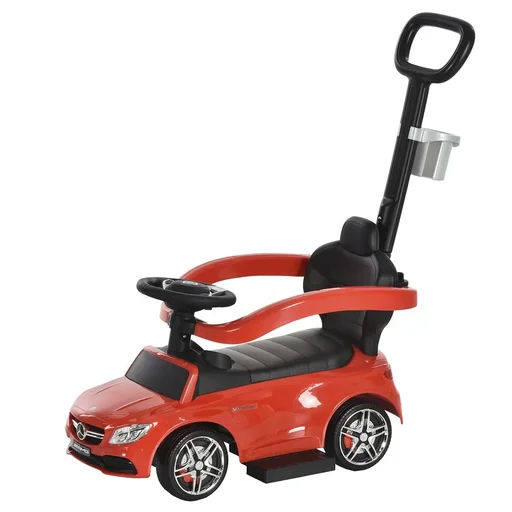 "Ride-on car with push and hold bar image"