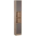 Wardrobe with 2 shelves and 2 cabinets with doors
