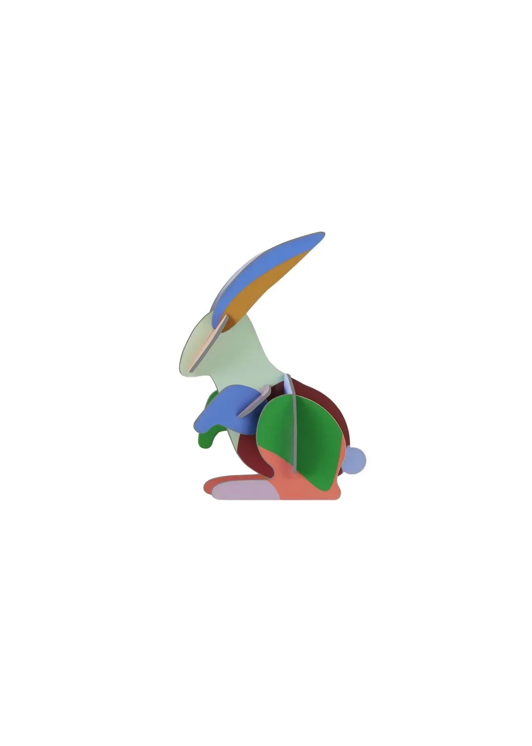 "Studio ROOF Ornament, Knutselset, 3D wandobject - Haas image"