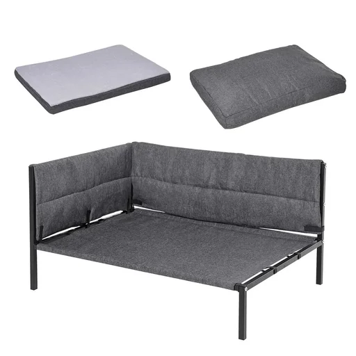 "Dog sofa with 2 pillows dog bed m image"