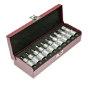 1/2" socket set with hexagon sockets, 10 pieces