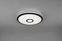 LED ceiling light OKINAWA, 18 W, 1800 lm, dimmable including remote control, color black