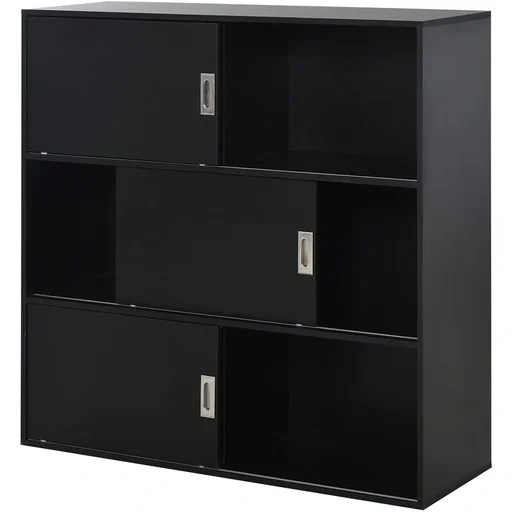 "Bookcase, black image"