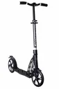 Aluminum scooter with front suspension, folding mechanism, 205 mm, ABEC 7, height adjustable, black