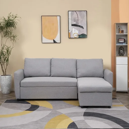 "Corner sofa 217 cm x 134 cm x 85 cm image"