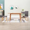 2-piece dining room chairs, taupe fabric
