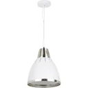Hanging lamp ceiling lamp industrial vintage E27 40 W metal white ?30 x H35 cm (without bulb)