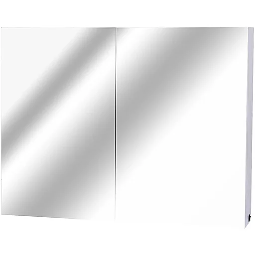 "Mirror cabinet with LED light strips image"