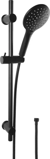 "NOIR shower set with 3 jets, black image"