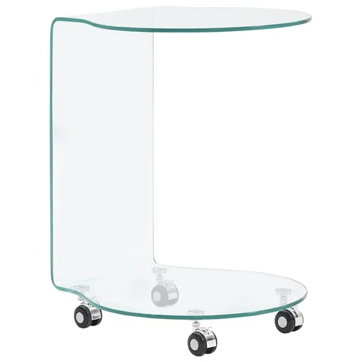 "Coffee table 45x40x58 cm tempered glass image"